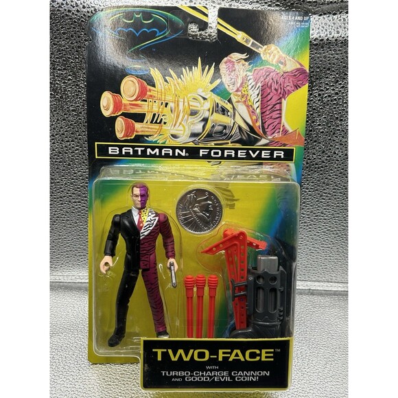 Batman: Batman Forever Action Figure: Two-Face W/Coin & Cannon, Kenner 1995 - Picture 1 of 5
